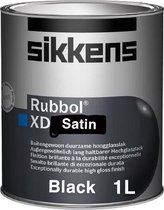 Sikkens Rubbol  XD Satin - Zwart/ Black - 1L