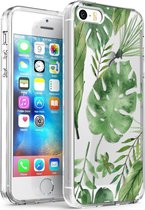 iMoshion Design voor de iPhone 5 / 5s / SE hoesje - Bladeren - Groen