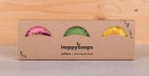 HappySoaps Giftbox - 3 Shampoo Bars (Groen - Paars - Roze)
