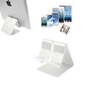 Smartphone telefoon & Tablet Houder - Bureau | Aluminium | zilver |  iPad / iPhone Tafel Standaard desktop