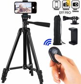 HiCHiCO Smartphone Tripod Camerastatief voor GoPro, Smartphone, Microfoon en Spiegelreflexcamera / Professionele Universele Flexibele Telefoonhouder met Klem - Zwart - Flexibele Ar