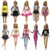 WiseGoods - Barbie Poppenkleding - Barbie Kleren - Design Outfits - Kleding voor Modepoppen - 10 Sets