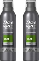 Dove Men+Care Doucheschuim Extra fresh - 2 x 200 ml