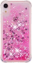 GadgetBay Glitter Poeder Beschermend hoesje TPU iPhone XR - Roze Case