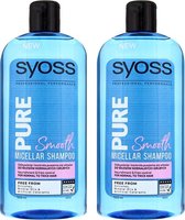 SYOSS Pure Smooth Micellar Shampoo - 2 x 500 ml