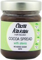Casa Kakau vegan chocoladepasta gezoet met erythritol en stevia GMO vrij