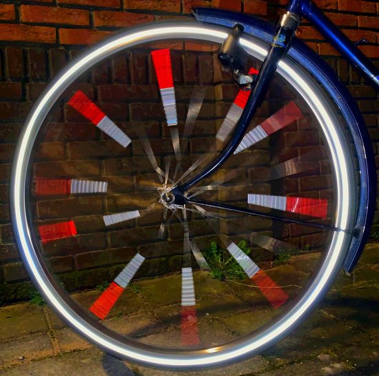 Spaakreflectoren fiets - Lichtreflecterend - 12 stuks - Rood - Reflector fiets | bol.com