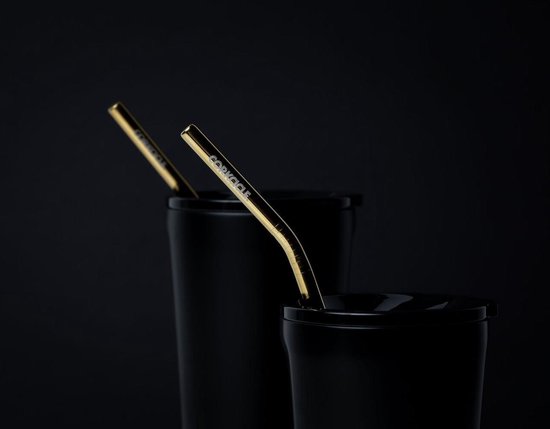 Corkcicle Gold Tumbler Straw (2 pack w cleaner) - Corkcicle