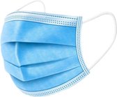 Mondkapjes (niet-medisch), 3 laags, blauw, doos 50 stuks