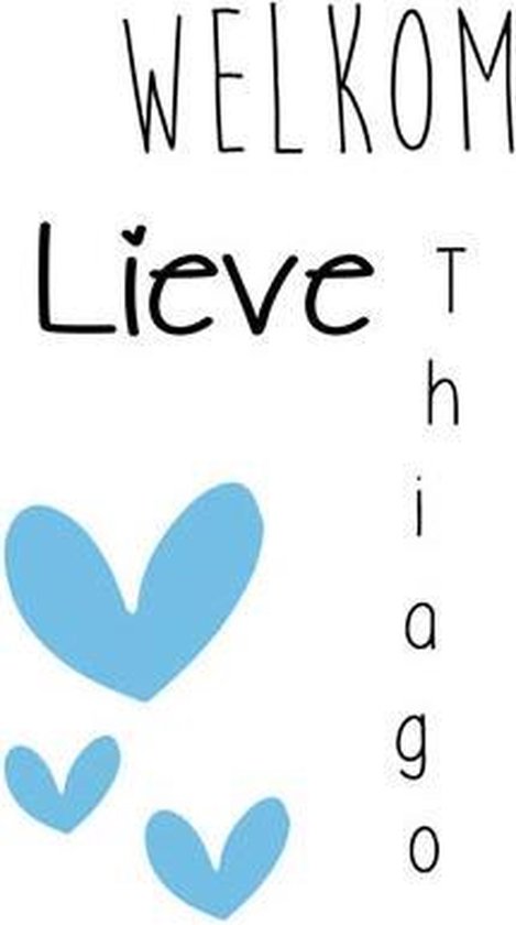 Autocollant De Naissance Bienvenue Cher Nom De Bebe Garcon Autocollants De Fenetre Bol Com