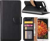 Bookcase Geschikt voor: Huawei Y6 Pro 2017 - Zwart - portemonnee hoesje