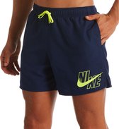 Nike Volley 5" Zwembroek - Maat L  - Mannen - navy/ geel