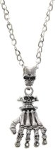 Zac's Alter Ego Ketting Skull & Skeleton Hand