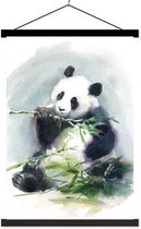 Schoolplaat Eating Panda - 60xH90 cm