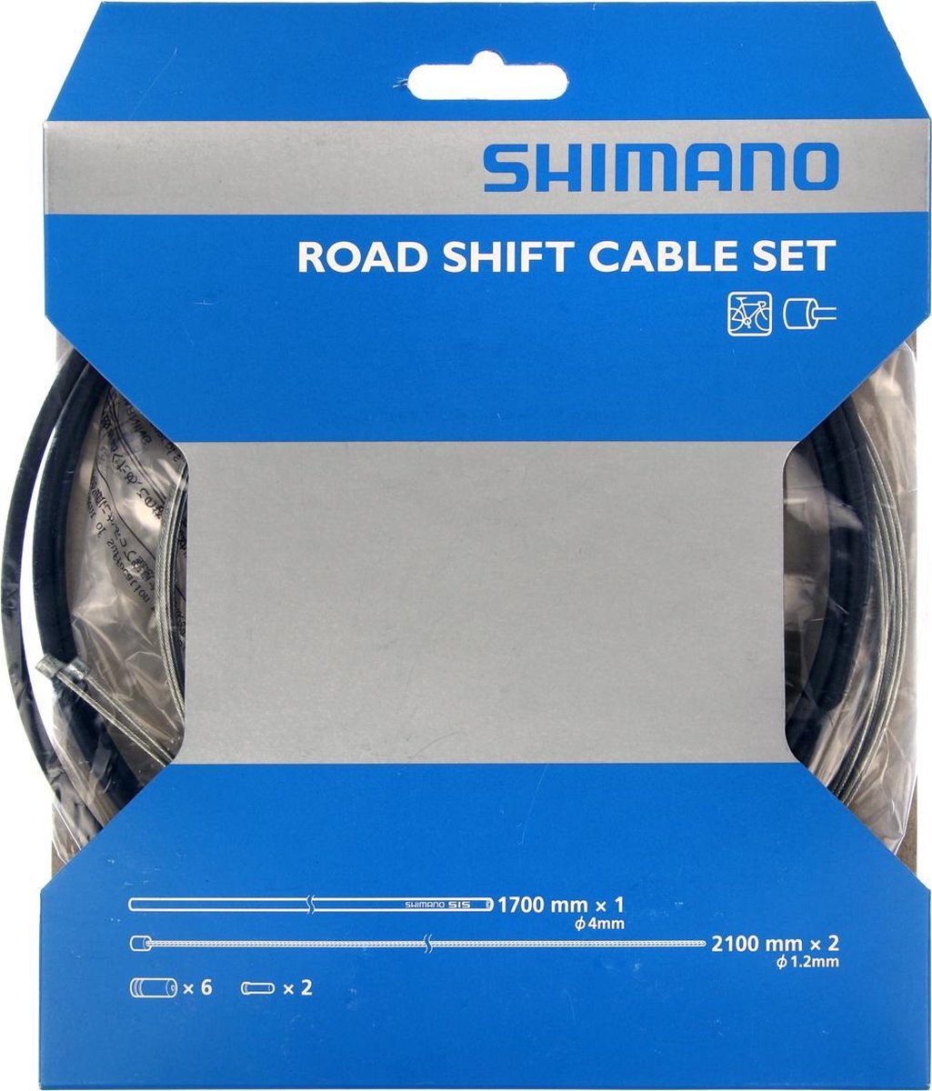 Shimano - Schakel- en Kabelset - MTB/Sportfiets - Zwart - Inclusief Eindkappen