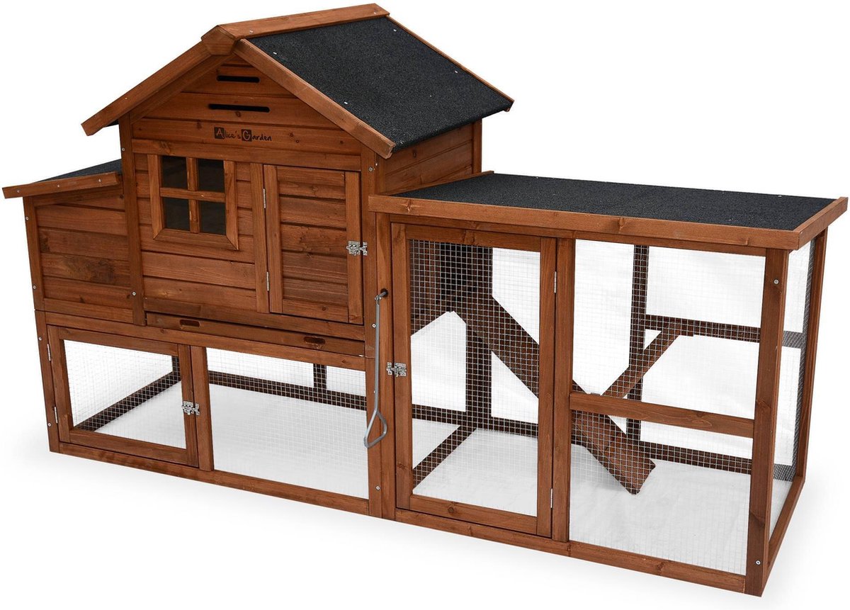 Bol.com sweeek - Kippenhok geline, 193x75x115cm aanbieding