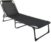 Tuinstoel Strandstoel Ligbed inklapbaar | Stretcher Vouwbed Zwart | |  bol.com