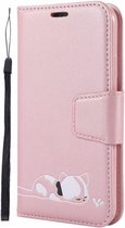 Apple iPhone XR Bookcase - Roze - Hello Kitty - Portemonnee Hoesje