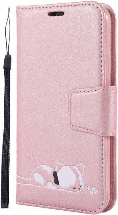 Apple iPhone XR Bookcase - Roze - Hello Kitty - Portemonnee Hoesje | bol.com
