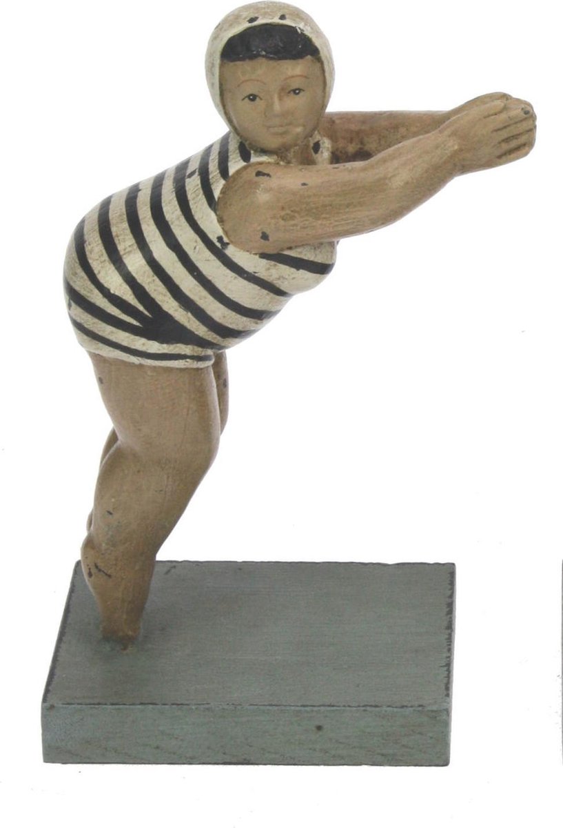 Zwemmende dame - decoratief beeld