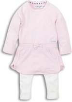 Dirkje - 2 pce Babysuit - Pink + off white - Vrouwen - Maat 74