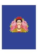 HappyBook - Planner - Weekplanner - Hardcover - Frida Kahlo - Blauw - Week - Organiseren - Plannen - Business - Studie - School - Lifestyle planner - Business Planner - Zakelijke p