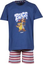 Woody pyjama jongens/heren - blauw - hond - 201-1-PSS-S/853 - maat 98