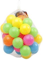 25x Ballenbak ballen neon kleuren 6 cm - Speelgoed - Ballenbakballen in felle kleuren