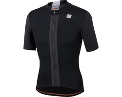 Sportful Strike Short Sleeve Fietsshirt Heren - Zwart, Wit - Maat L