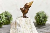 Decoratief Beeld - Bronzen Beeld: Raven Grappig - Kunststof - Bronzart - Multicolor - 25 X 12 Cm