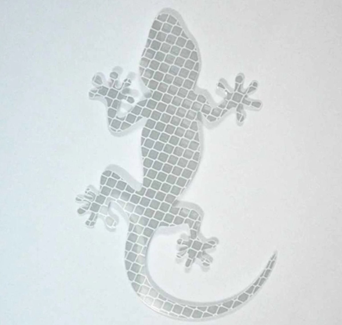Auto Reflecterende Sticker , Waarschuwing Tape, Reflecterende Strips, Veiligheid Mark, krokodil - transparant wit
