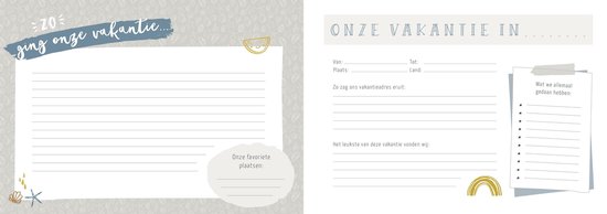 Notre livre de vacances