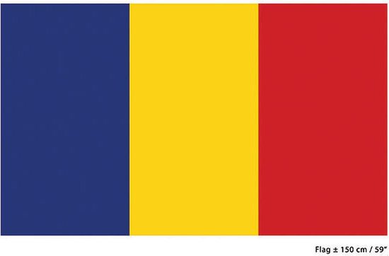 Vlag Roemenië - 200 x 300 cm - Polyester