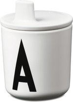 Design Letters Drink Lid, couvercle de tasse de bec pour tasse de lettre en mélamine