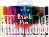 Talens Ecoline Brush Pen - 15 stuks - Brushpen