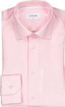 Eton  Overhemd Roze Roze Aansluitend - Maat UK16.5-EU42 - Heren - Lente/Zomer Collectie - Katoen