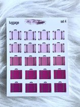 Mimi Mira Creations Functional Planner Stickers Luggage Set 4