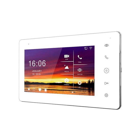 Doorsafe 7565 PRO - Professionele internet video deurbel met camera - FHD 2MP - 7" touchscherm - gratis opslag op 32Gb SD-kaart – via WiFi of netwerkkabel — afbeelding 2