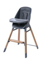 Chaise haute bébé en titane bois Flexx - 2 en 1