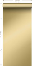 Proefstaal ESTAhome behang effen glanzend goud - 139110 - 26,5 x 21 cm