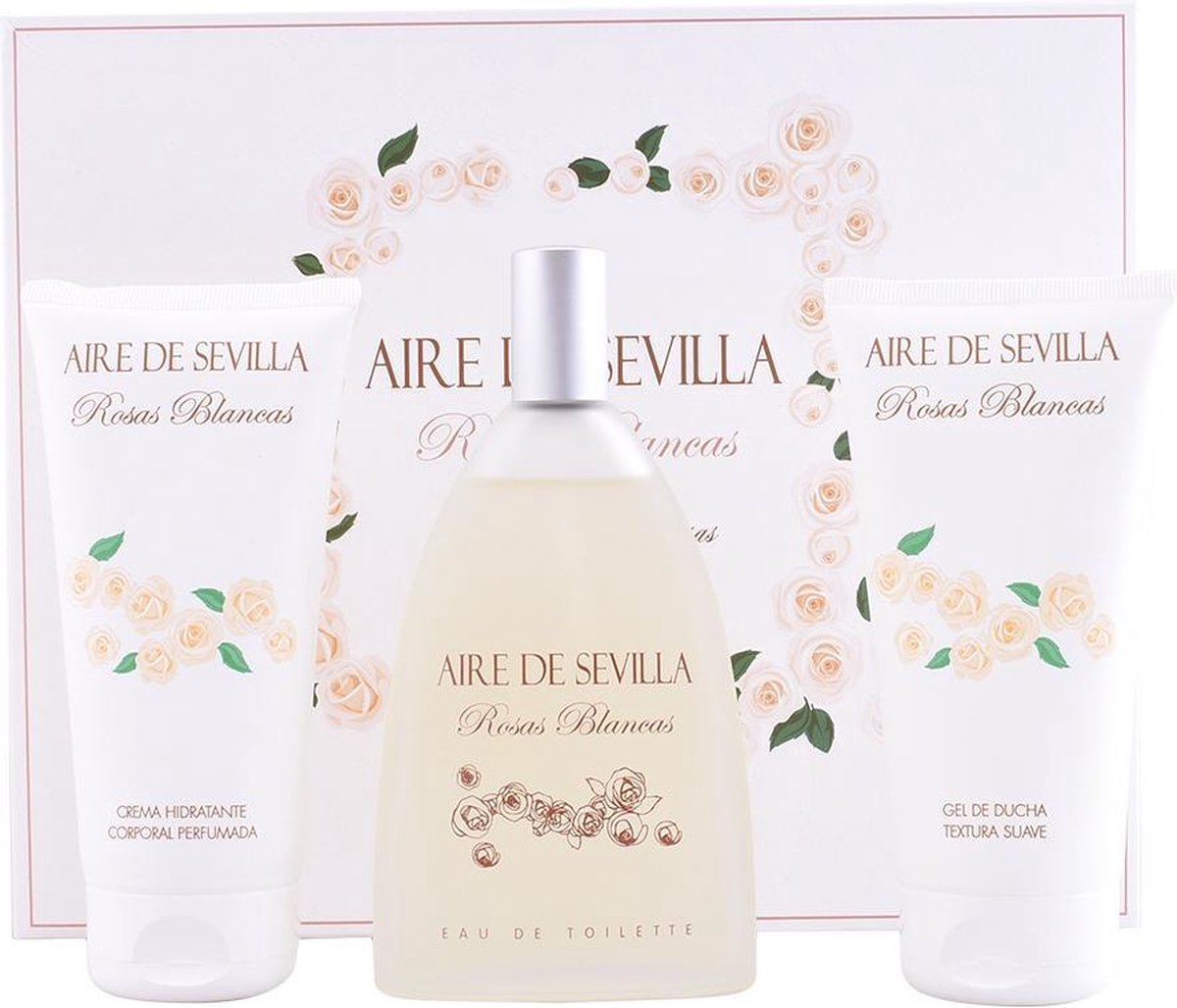 Parfumset voor Dames Rosas Blancas Aire Sevilla (3 pcs) (3 pcs)
