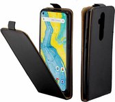 Zakelijke stijl verticale flip TPU lederen tas met kaartsleuf voor Nokia x71 (zwart)