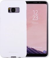 GOOSPERY SOFT FEELING voor Galaxy S8 Liquid State TPU Valbestendig Soft Protective Cover Case (Wit)