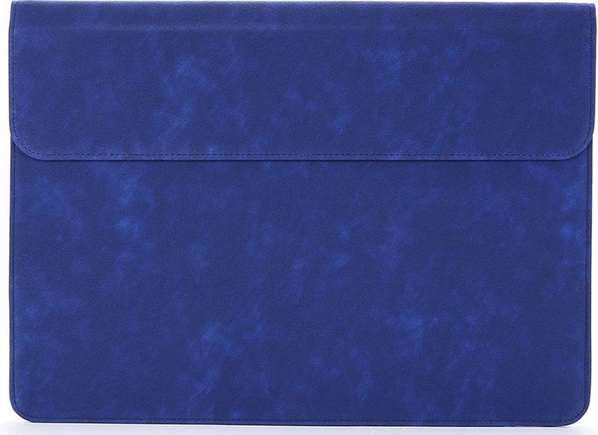 Shop4 - MacBook Pro 16-inch (2019) Hoes - Sleeve Donker Blauw met Etui