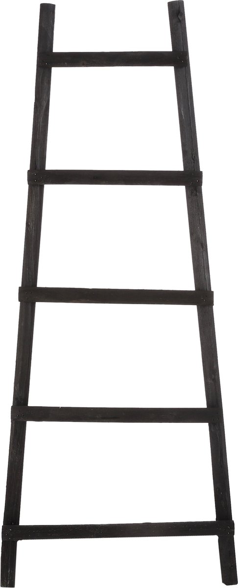 Decoration ladder black - l29xw49xh119cm