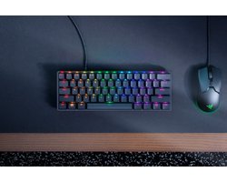 Razer Huntsman Mini Tastatur Gaming Draadloos Mechanisch Toetsenbord Transparant German QWERTY