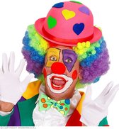 Widmann - Clown & Nar Kostuum - Alleen Maar Liefde Bolhoed Clown Roze - roze - Carnavalskleding - Verkleedkleding