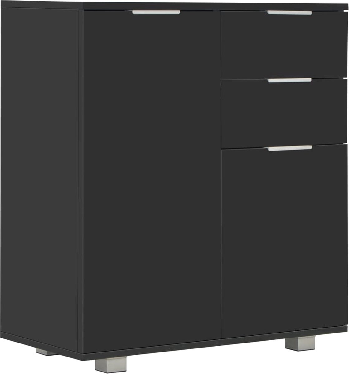 HOMCOM Console Table, Side Table, Industrial Design, Dimensions: 106 x 23 x 76 cm (L x W x H), Steel, Black, Chipboard, Wood, Grey