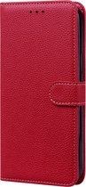 Book case pour iPhone 12 Pro Max avec Protection pour appareil photo - Cuir artificiel - Porte-cartes - Cordon - Apple iPhone 12 Pro Max - Rouge