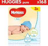Huggies Pure - Babydoekjes - 56 doekjes - 3 pakken
